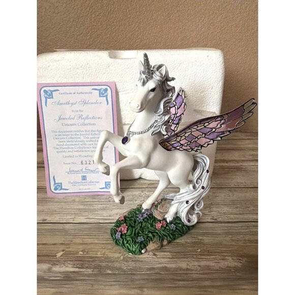 Hamilton Collection Other - Hamilton Collection Jeweled Reflections Amethyst Splendor Unicorn w/Box & COA